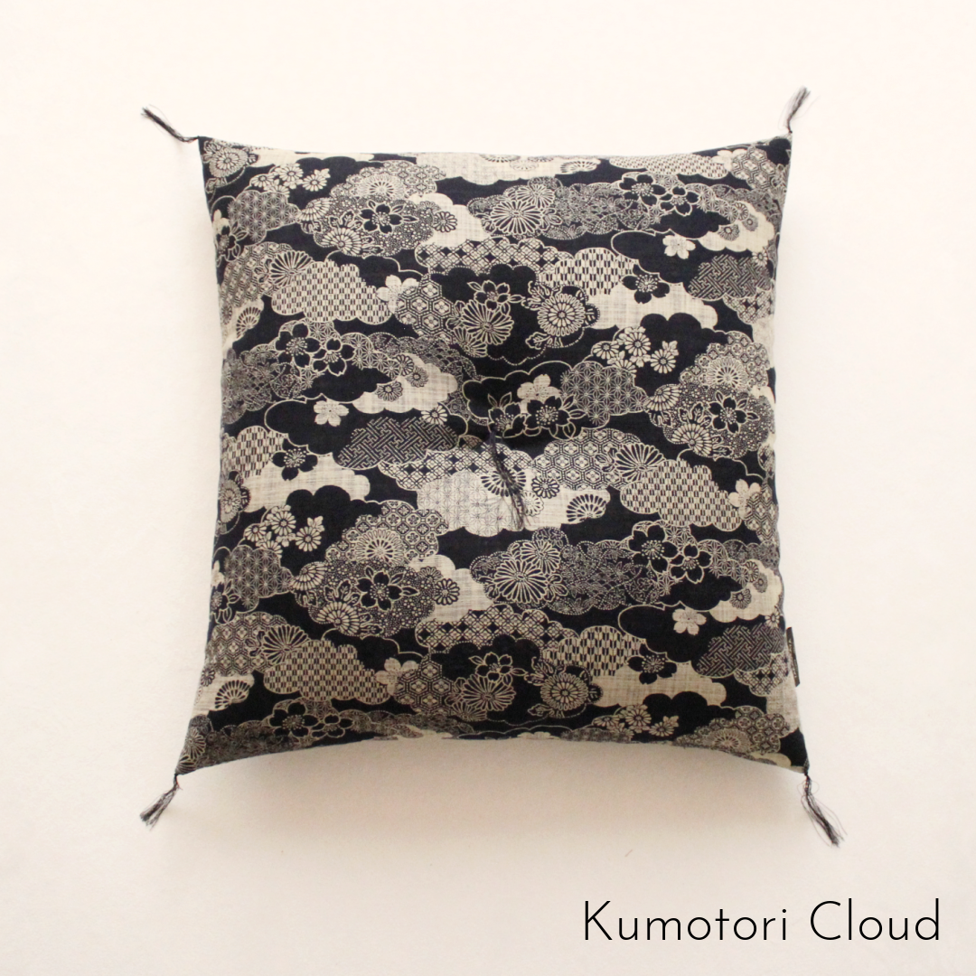 Kyoto Zabuton Cushion | Aizome-Fu | Global Online Limited Edition - Takaokaya,  zabuton, futon, cushion, made in Kyoto