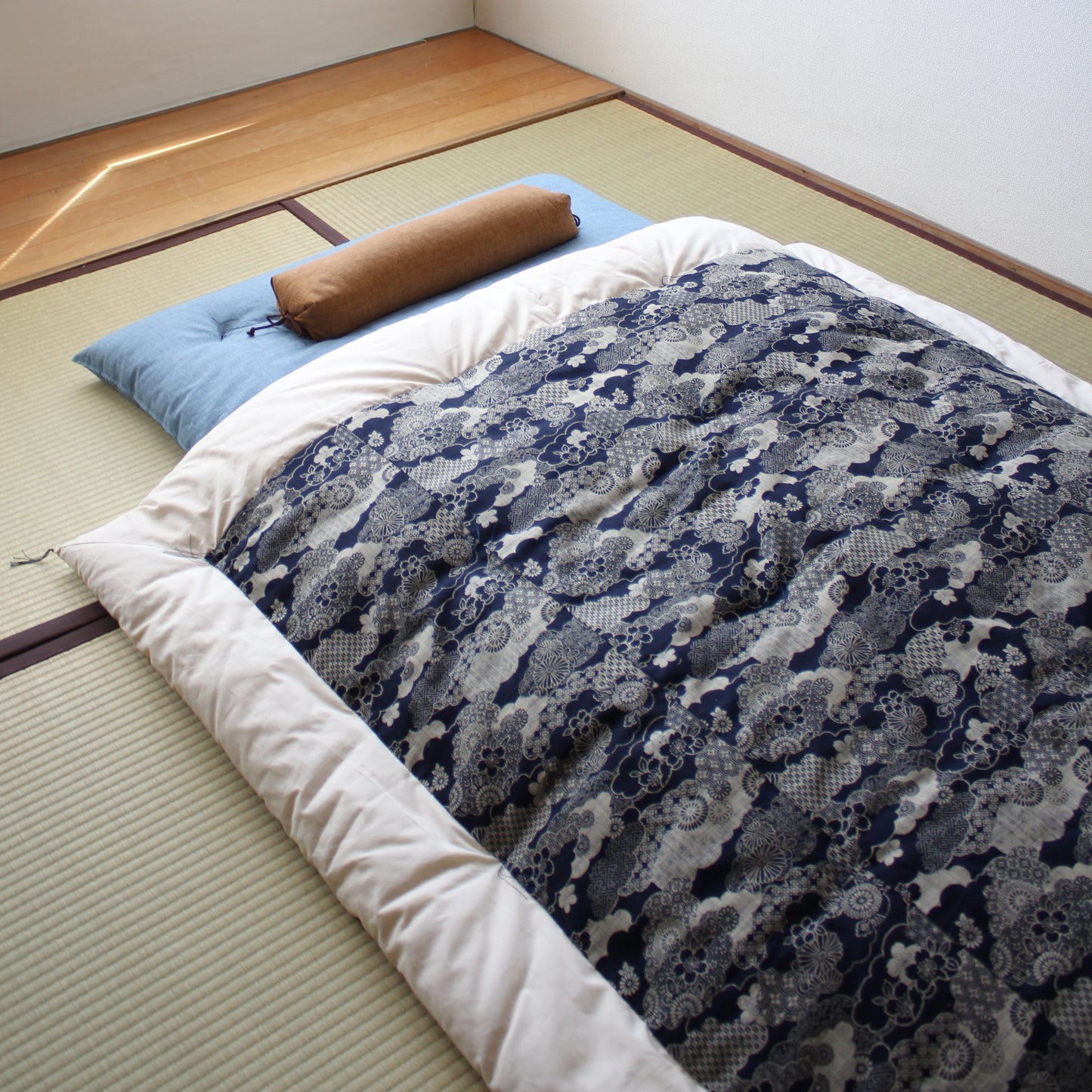 Kake Futon Comforter | Aizome-fu - Takaokaya, zabuton, futon, cushion, made in Kyoto