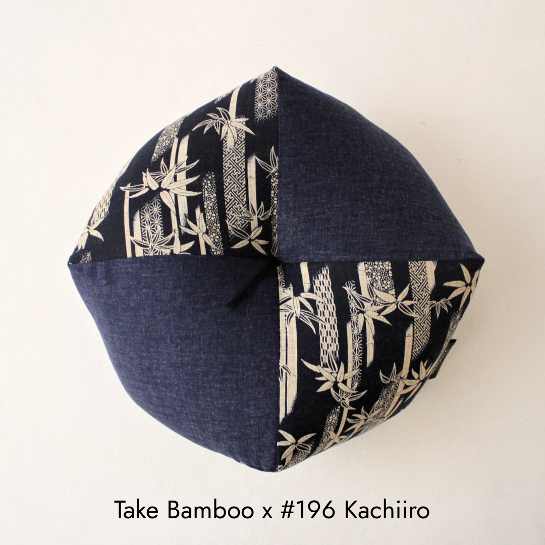 Ojami Cushion | Aizome-Fu x Color - Takaokaya,  zabuton, futon, cushion, made in Kyoto