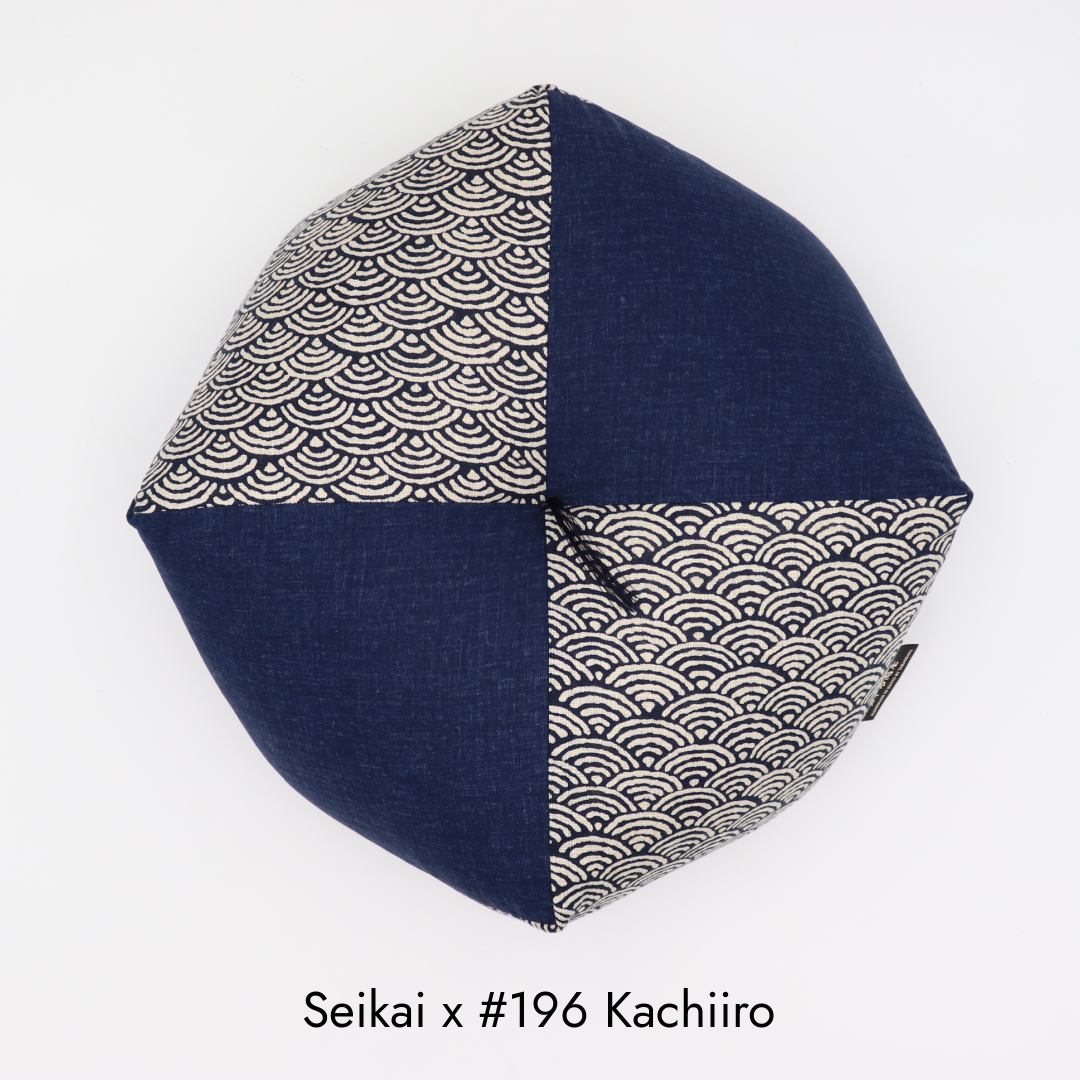 Ojami Cushion | Aizome-Fu x Color - Takaokaya,  zabuton, futon, cushion, made in Kyoto