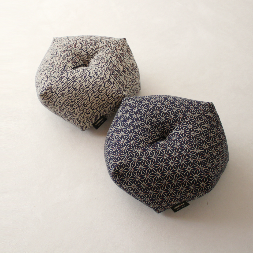 Ojami Cushion | Aizome-Fu - Takaokaya,  zabuton, futon, cushion, made in Kyoto