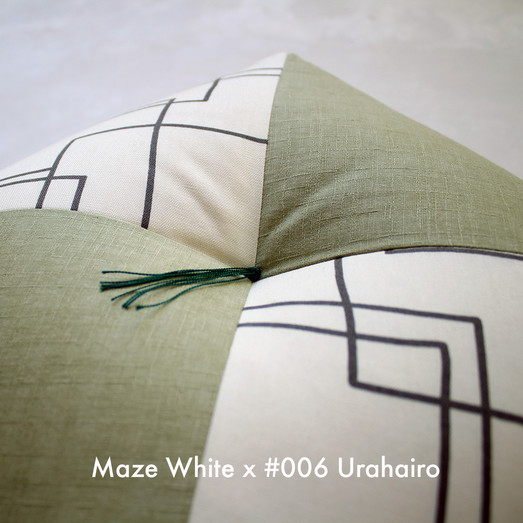 Ojami Cushion | Maze | 2024 Spring Collection - Takaokaya,  zabuton, futon, cushion, made in Kyoto