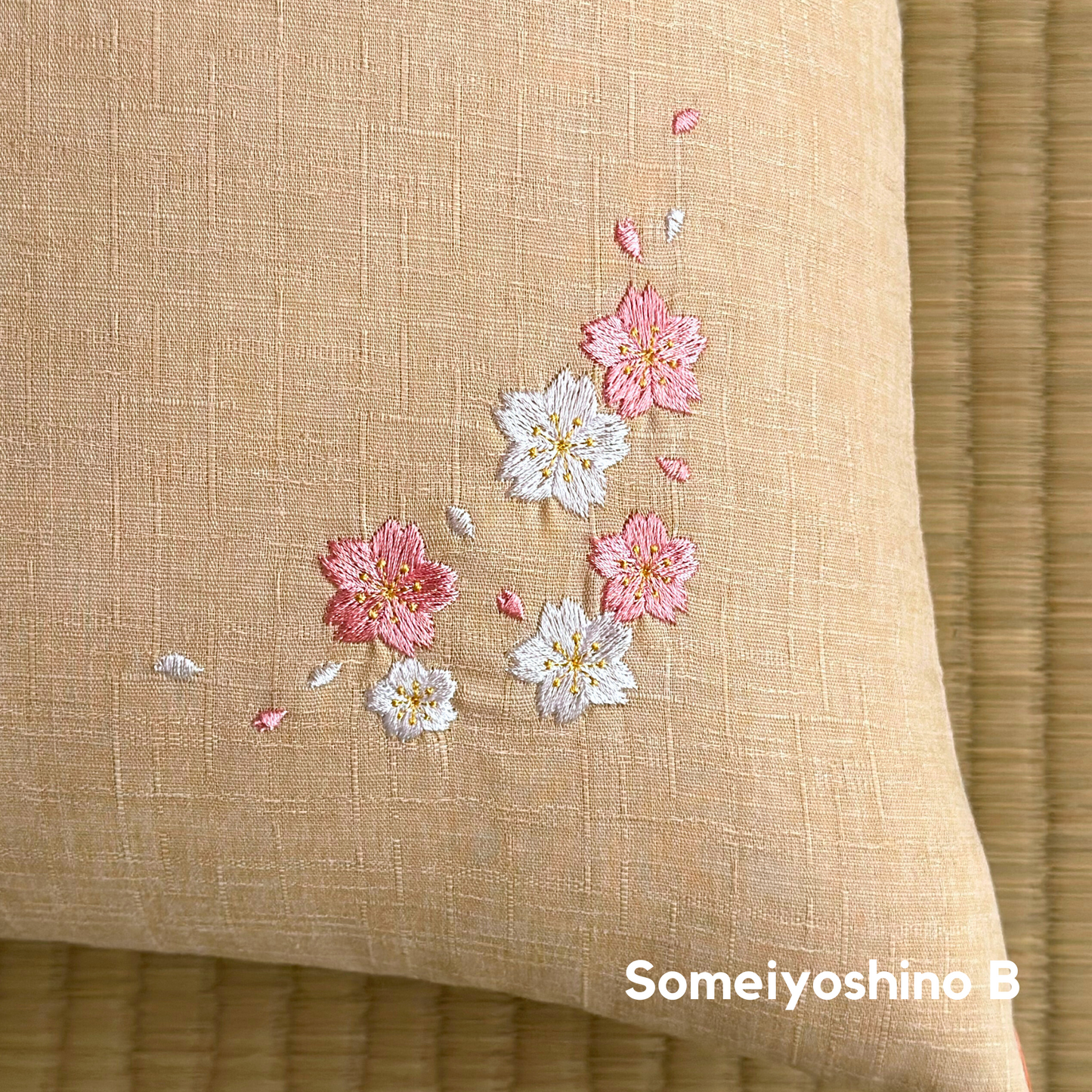 Kyoto Zabuton Cushion | Sakura Embroidery - Takaokaya,  zabuton, futon, cushion, made in Kyoto