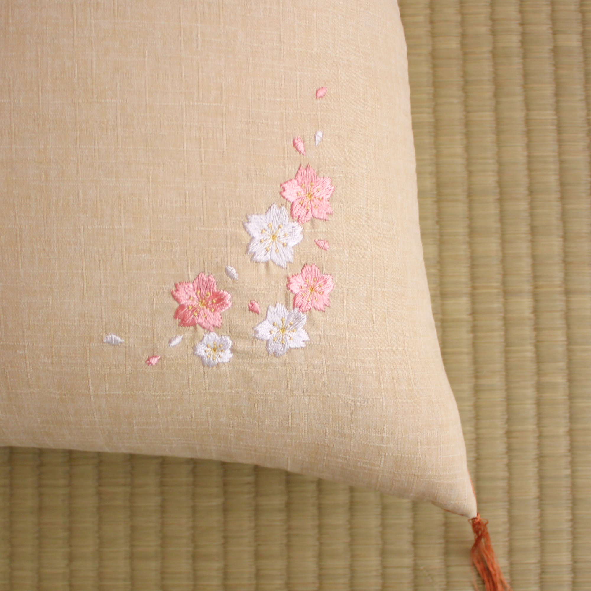 Kyoto Zabuton Cushion - Sakura Embroidery – Takaokaya