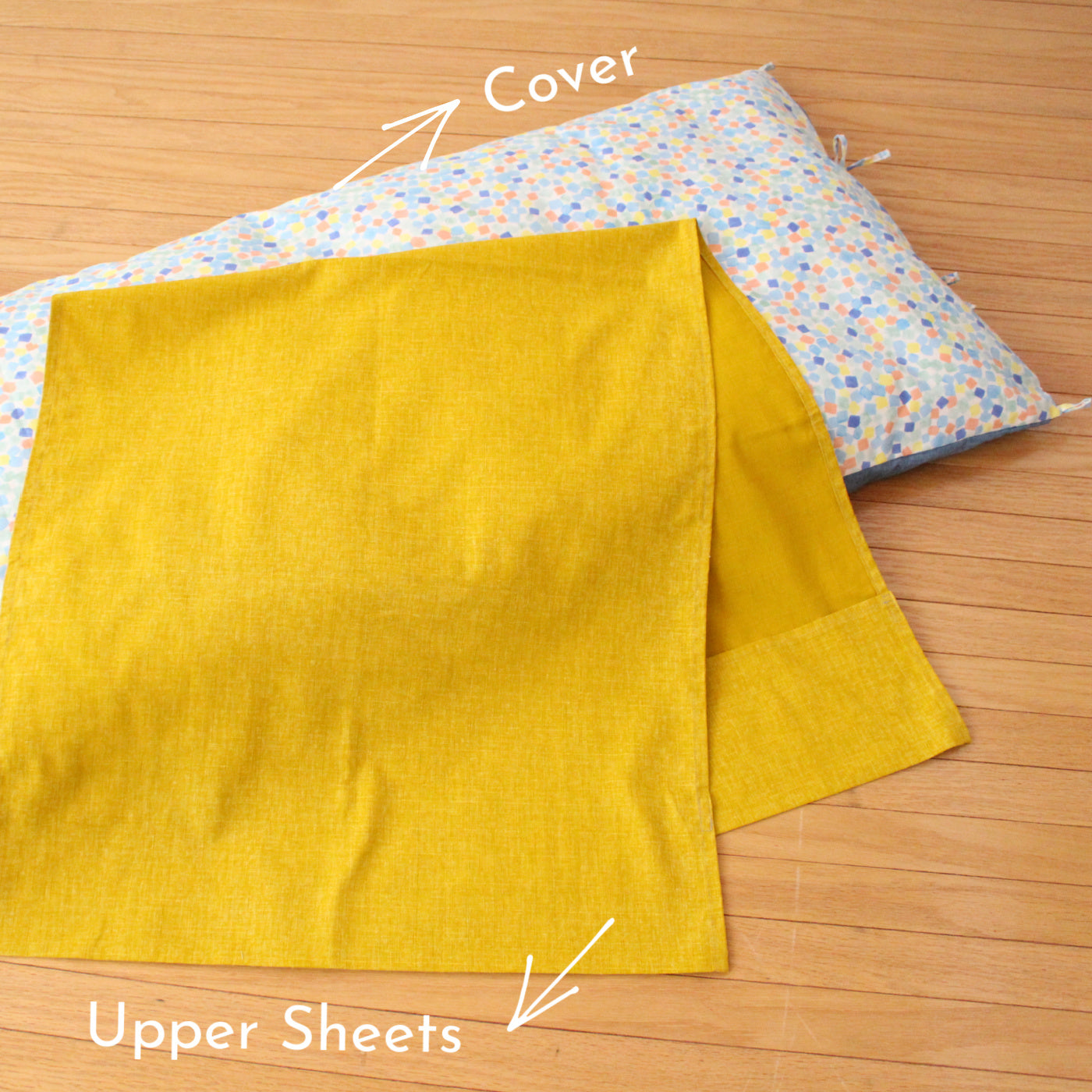 Gorone Kids Nap Futon - Takaokaya,  zabuton, futon, cushion, made in Kyoto