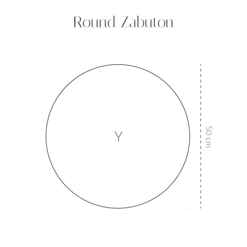 Round Zabuton Cushion | Cotton - Takaokaya