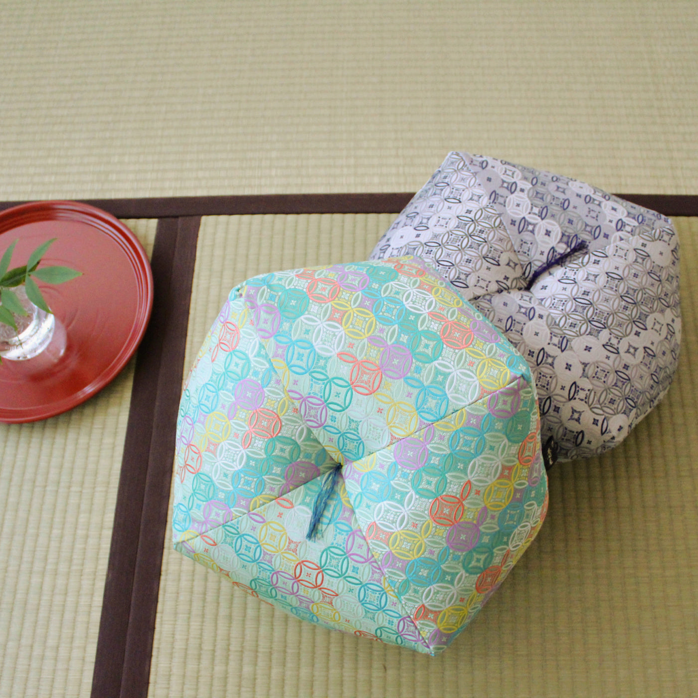 Ojami Cushion | Shippo - Takaokaya,  zabuton, futon, cushion, made in Kyoto
