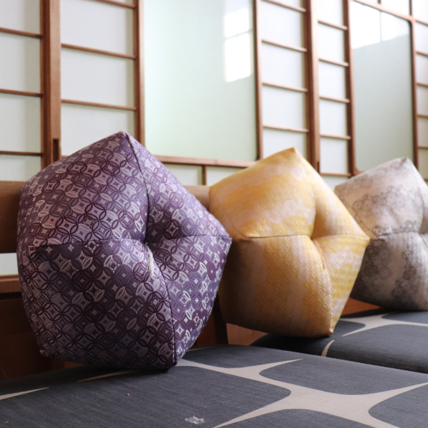 Ojami Cushion | Shippo - Takaokaya,  zabuton, futon, cushion, made in Kyoto