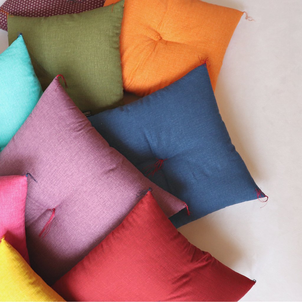Kyoto Zabuton Cushion | Solid Color - Takaokaya