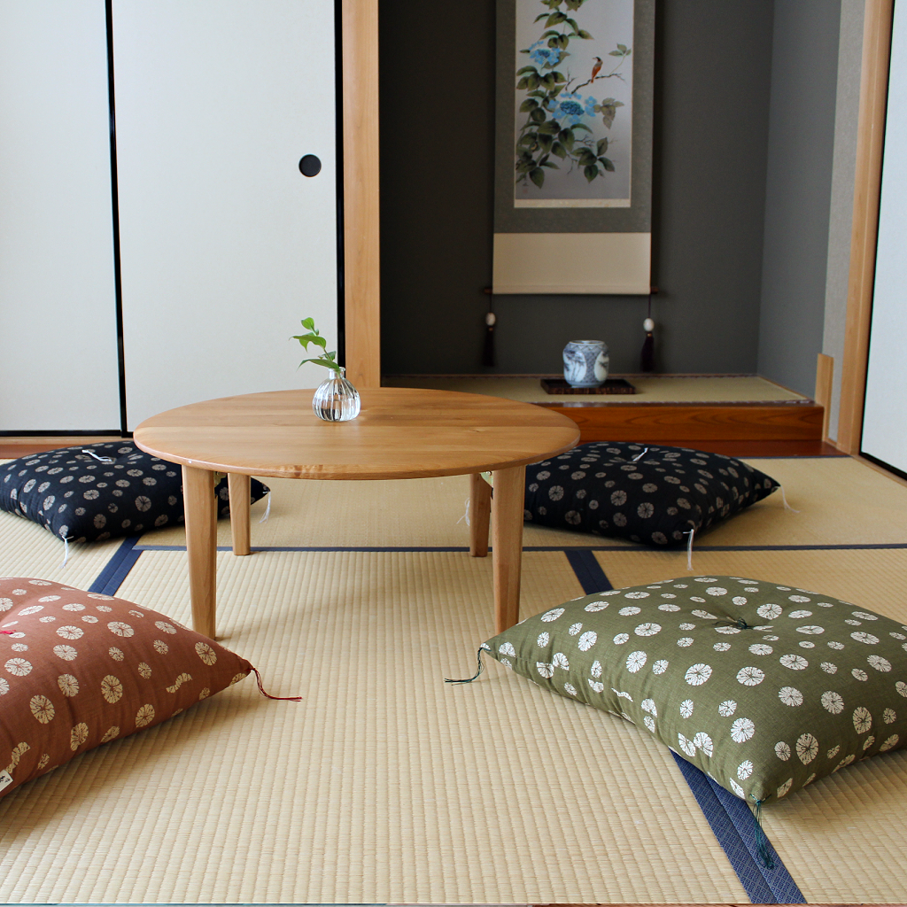 Kyoto Zabuton Cushion | Japanese Pattern - Takaokaya