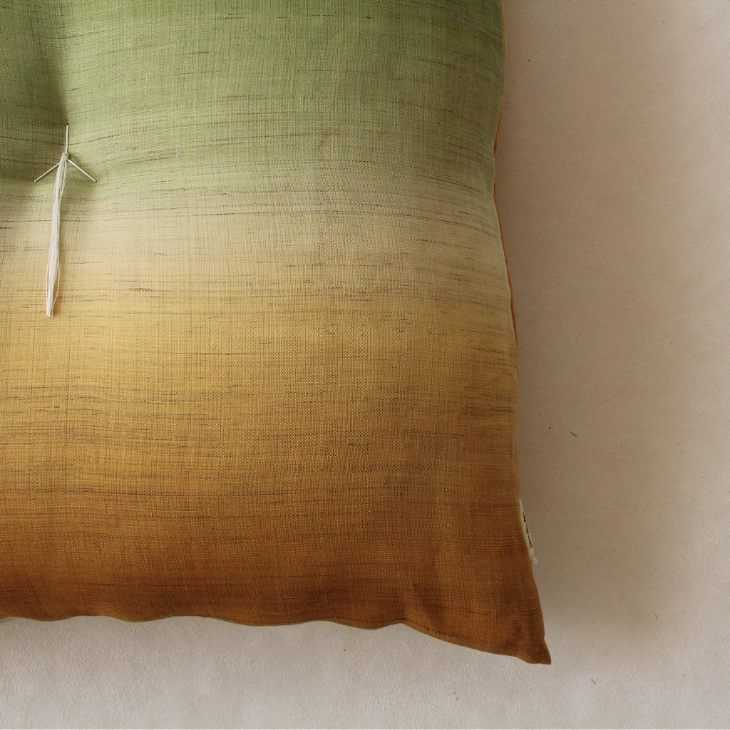 Kyoto Zabuton Cushion | Hikizome Linen - Takaokaya