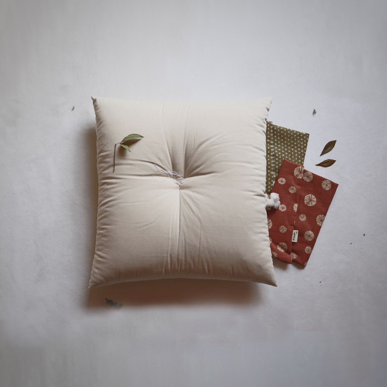 Kyoto Zabuton Cushion | Nude and Cover Set - Takaokaya