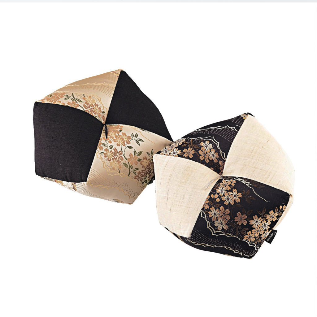 Ojami Cushion | Japanese Kimono Obi Set - Takaokaya