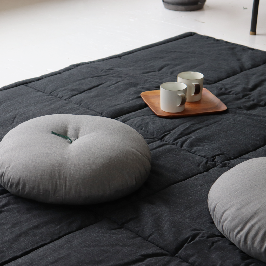 Round Zabuton Cushion | Cotton - Takaokaya