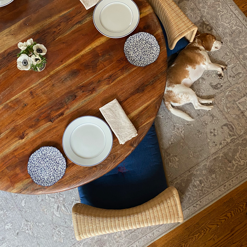 Floor Rattan Zaisu Legless Chair and Zabuton Set | Global Online Store Limited - Takaokaya