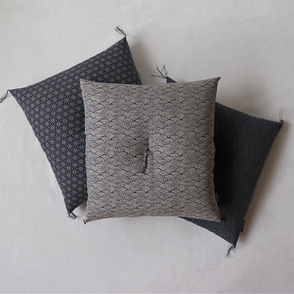 Kyoto Zabuton Cushion | Aizome-Fu - Takaokaya