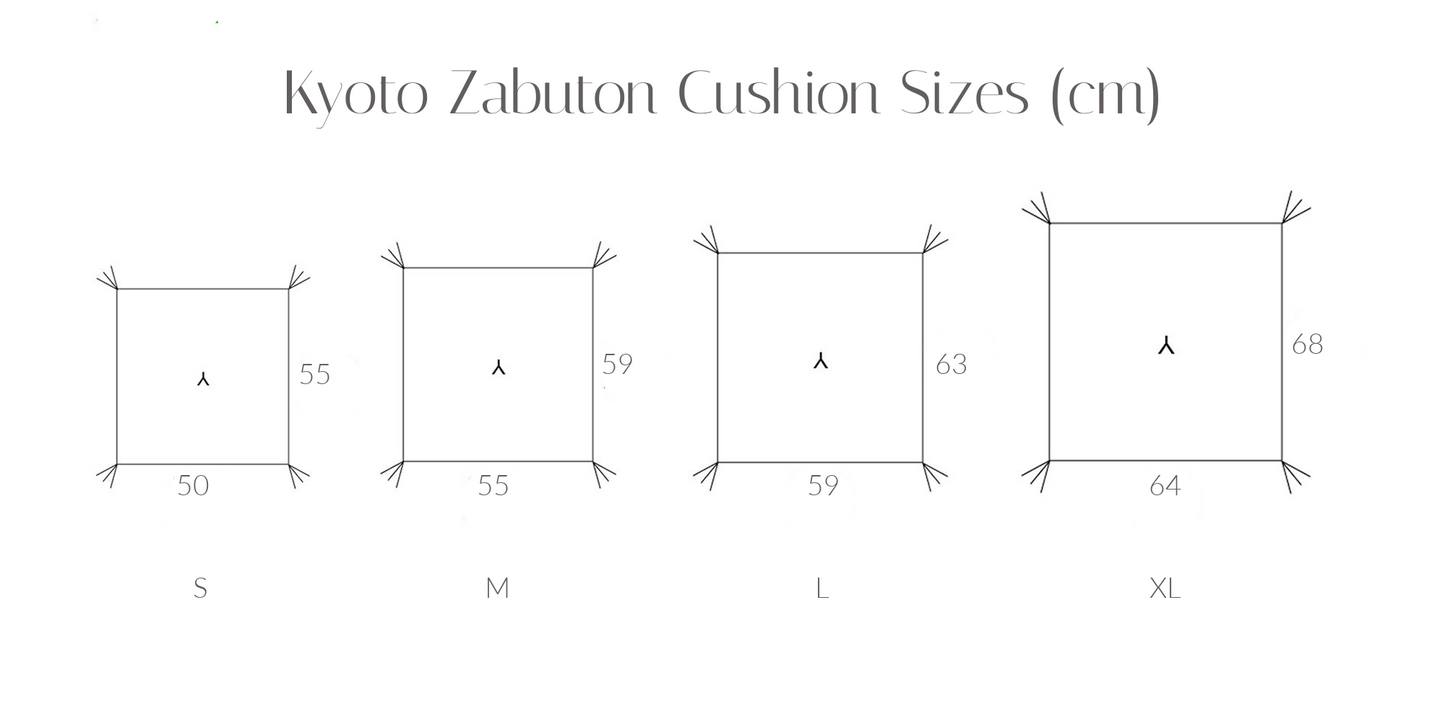 Kyoto Zabuton Cushion | Seseragi | Global Online Limited - Takaokaya