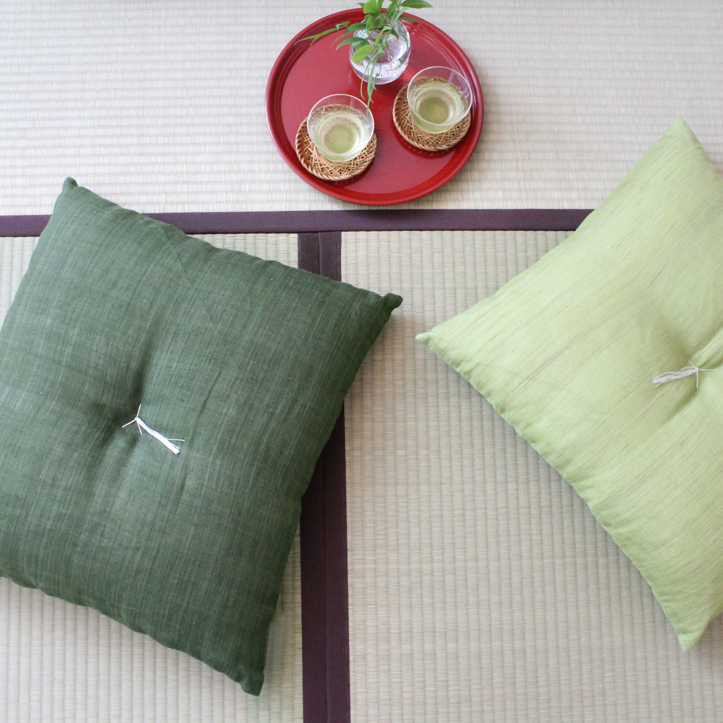 Kyoto Zabuton Cushion | Linen - Takaokaya