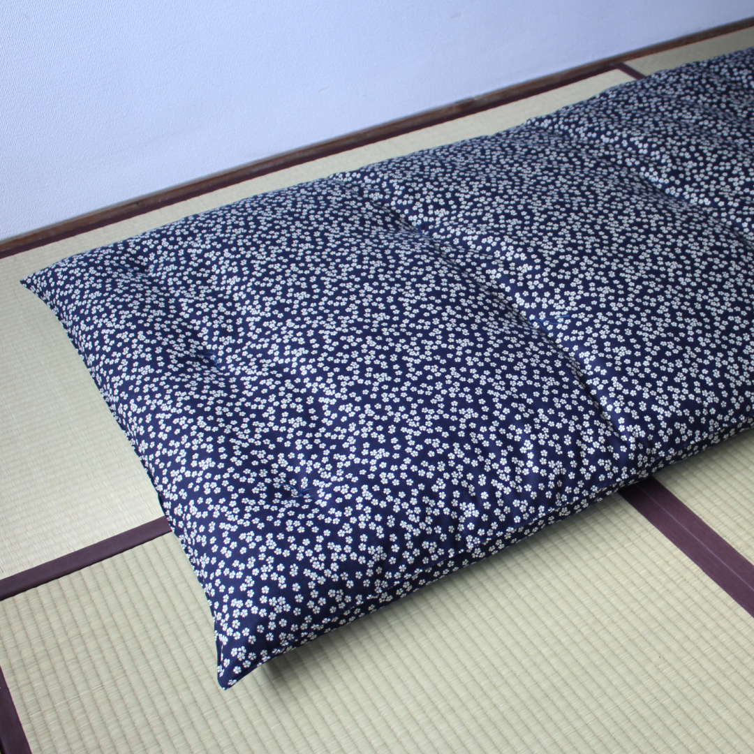 Shiki Futon Mattress - Aizome-Fu - Takaokaya,  zabuton, futon, cushion, made in Kyoto