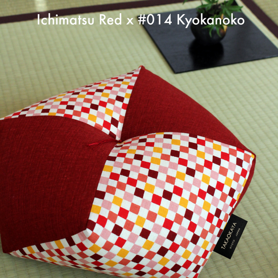 Ojami Cushion | Ichimatsu | 2024 Spring Collection - Takaokaya,  zabuton, futon, cushion, made in Kyoto