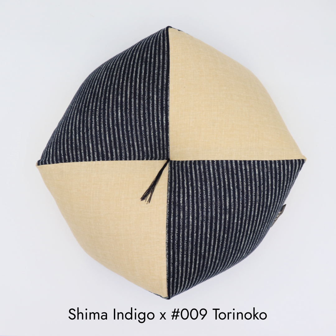 Ojami Cushion | Aizome-Fu x Color - Takaokaya,  zabuton, futon, cushion, made in Kyoto