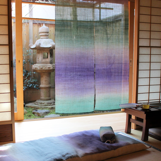 Noren Curtain | Hikizome - Takaokaya,  zabuton, futon, cushion, made in Kyoto