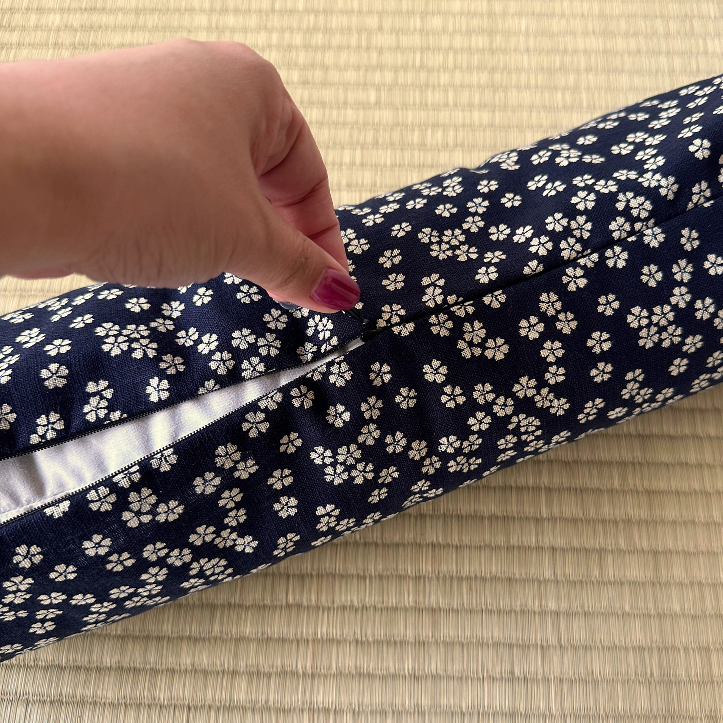 Long Pillow (Insert & Cover Set)- Aizome-fu