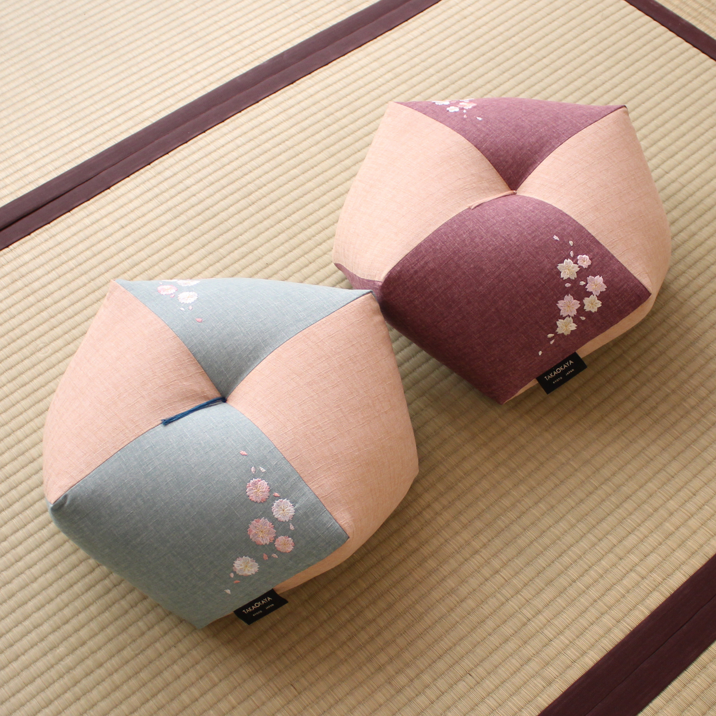 Ojami Cushion - Sakura Embroidery
