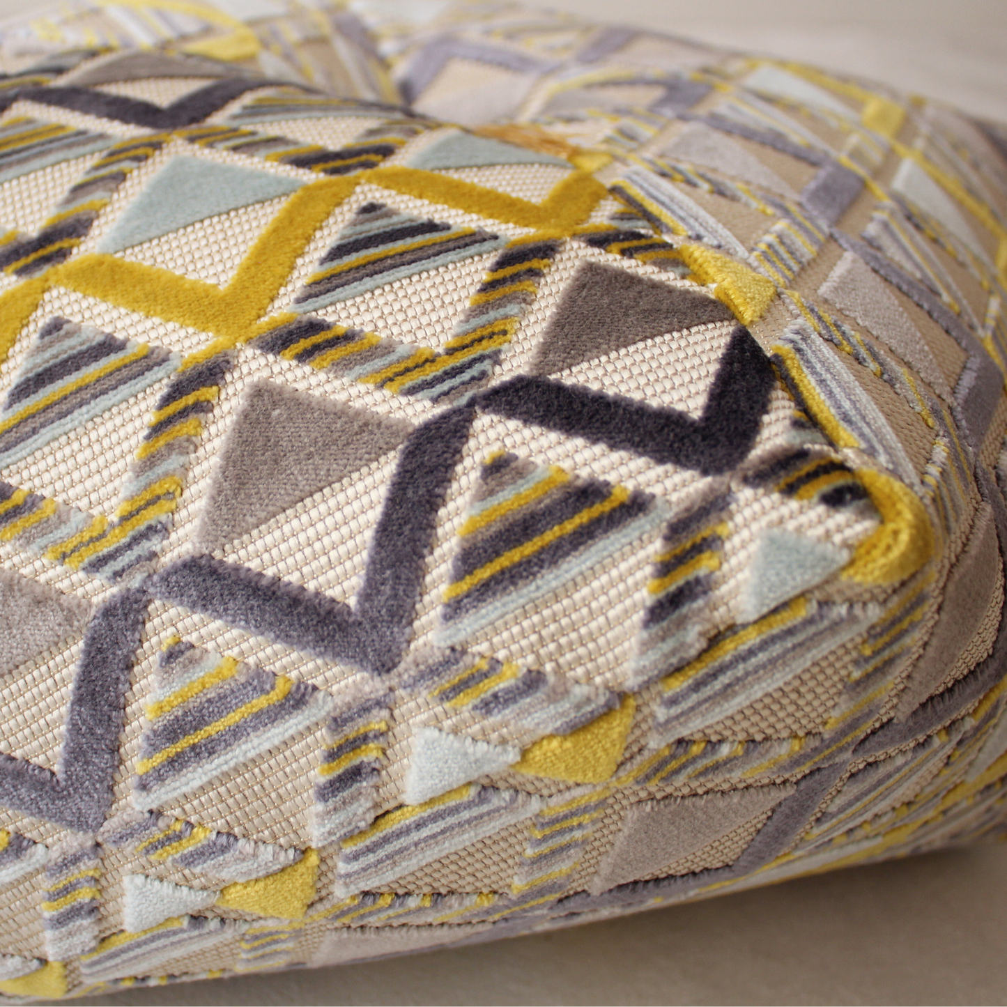 Ojami Cushion - Sankaku Velvet