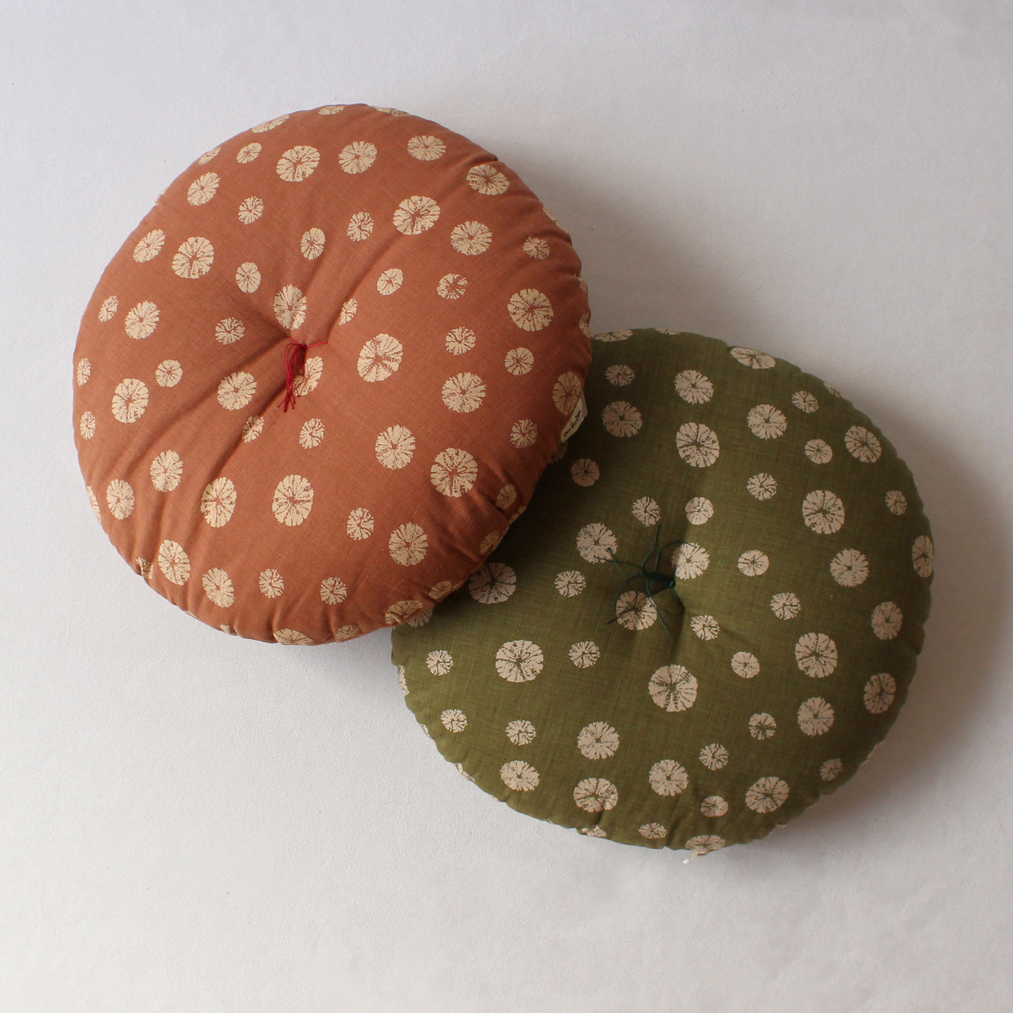 Fabric (Left to Right): Shibori Pink, Shibori Green