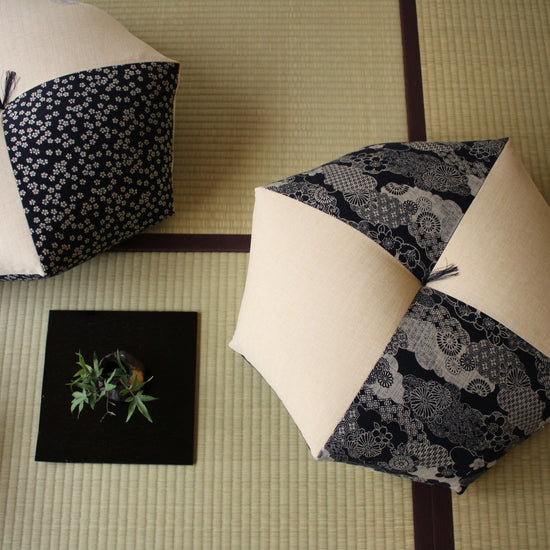 Ojami Settee | Aizome-Fu x Color - Takaokaya,  zabuton, futon, cushion, made in Kyoto