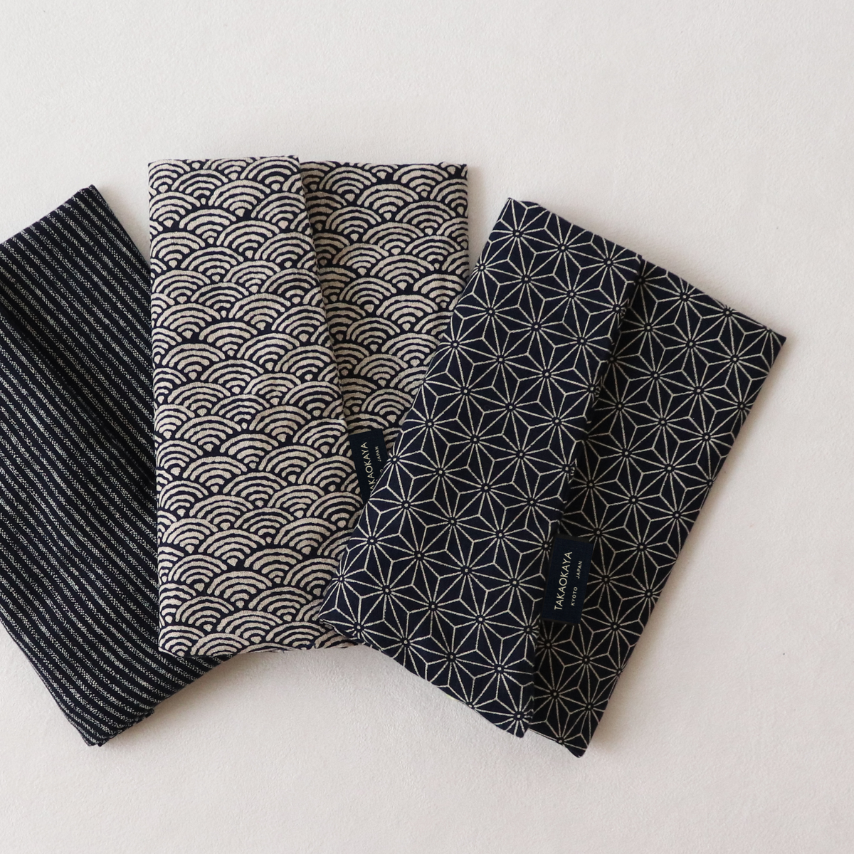 Fabric (Left to Right): Shima,Seikai, Asanoha