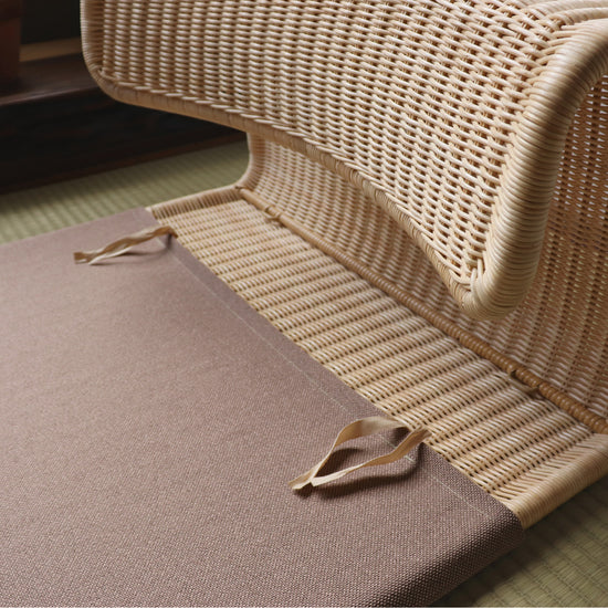Floor Rattan Zaisu Legless Chair and Zabuton Set | Global Online Store Limited - Takaokaya