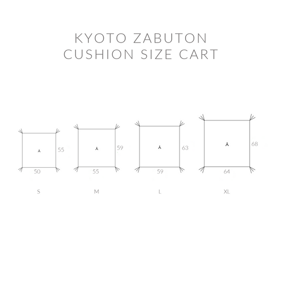 Kyoto Zabuton Cushion | Nude - Takaokaya
