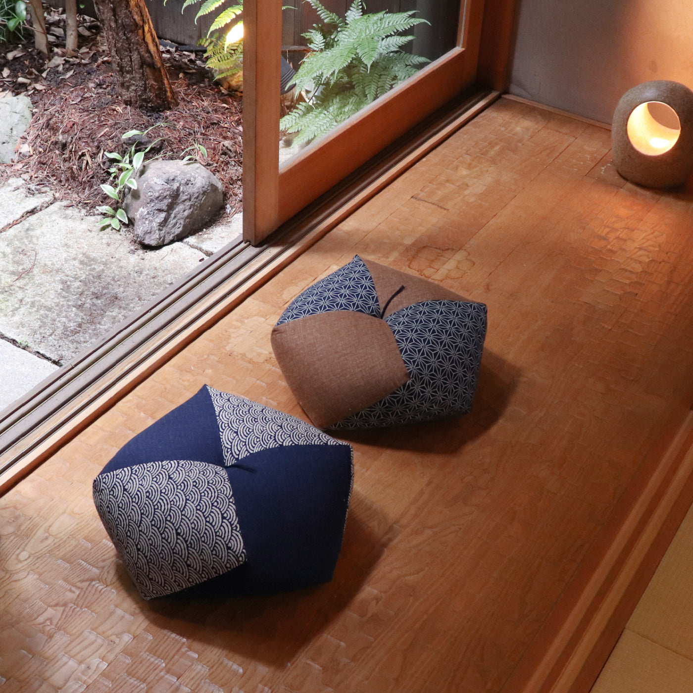 Ojami Cushion | Aizome-Fu - Takaokaya,  zabuton, futon, cushion, made in Kyoto
