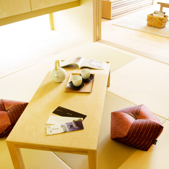Ojami Cushion | Jagard Polyester - Takaokaya,  zabuton, futon, cushion, made in Kyoto