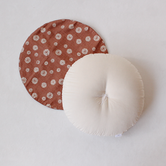 Round Zabuton Cushion | Nude and Cover Set - Takaokaya