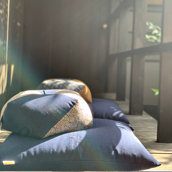 【さくら】karma CEREMONY✕5 HOORAY✕5 計10セット Zen Meditation Set | Ojami cushion and Kyoto Zabuton Cushion