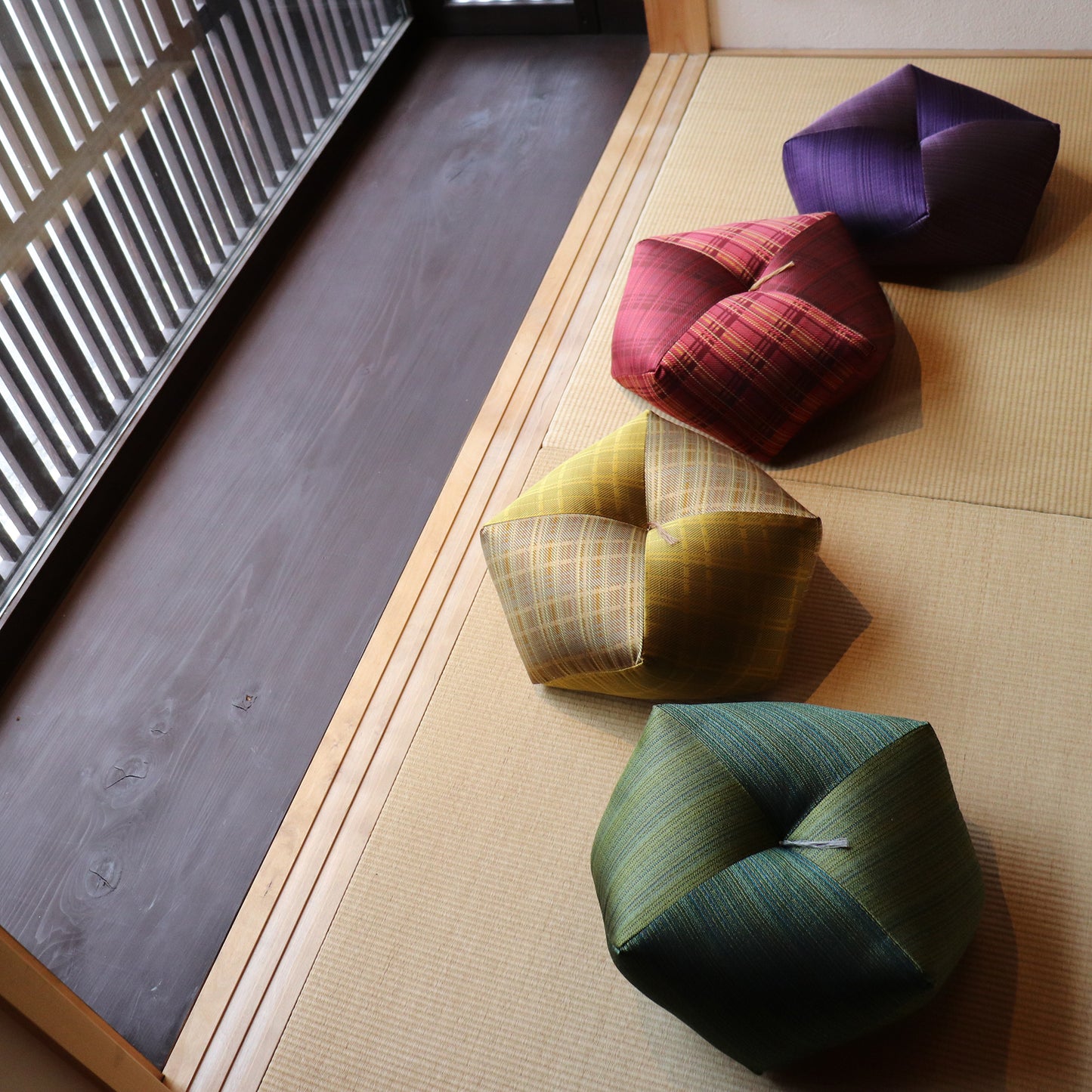 Load image into Gallery viewer, Ojami Cushion | Nishijin Silk - Takaokaya
